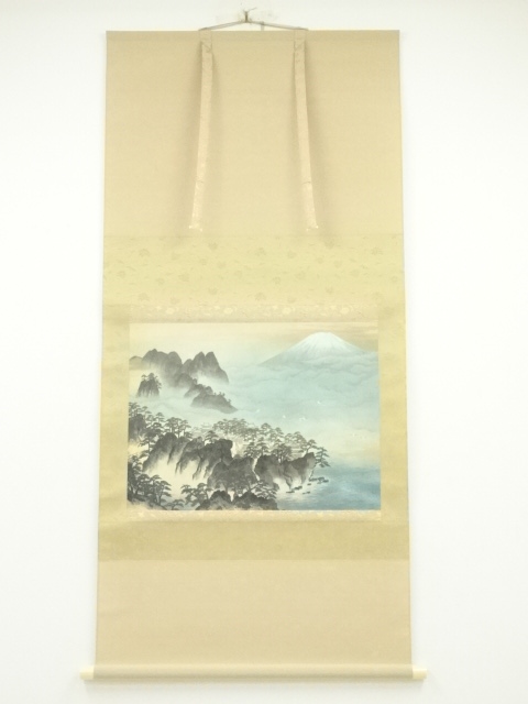 JAPANESE HANGING SCROLL / PRINTED Mt.PENGLAI / TAIKAN YOKOYAMA 